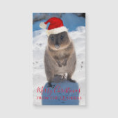 Quokka Australia Happy Merry Kerstmis (Voorkant)