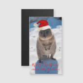Quokka Australia Happy Merry Kerstmis (Voorkant / Achterkant)