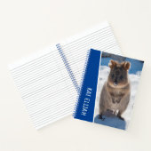 Quokka Australië Persoonlijk Blauw Kinderen Notitieboek (Binnen)