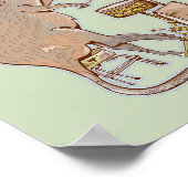 Quokka Australische Dierdrummer Poster (Hoek)