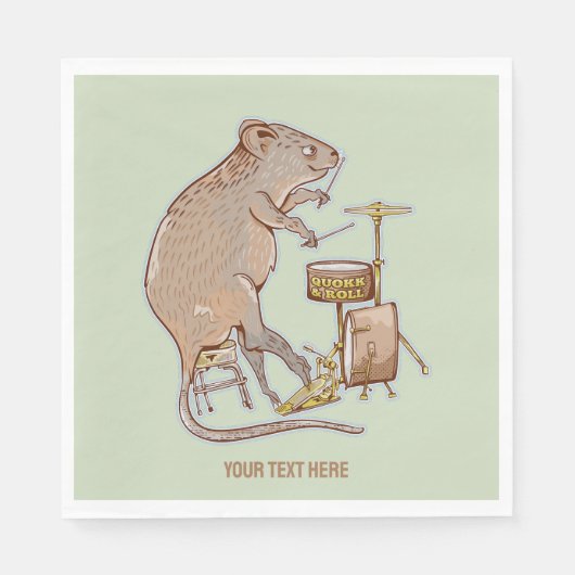 Quokka Australische Dierdrummer Servet (Voorkant)