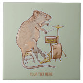 Quokka Australische Dierdrummer Tegeltje (Voorkant)