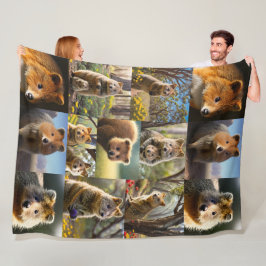 Quokka Chronicles: een hartverwarmende fotocollage Fleece Deken