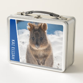 Quokka Cute Animal on the Beach Australia Blue