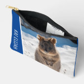 Quokka Cute Animal on the Beach Australia Blue Etui (Open)