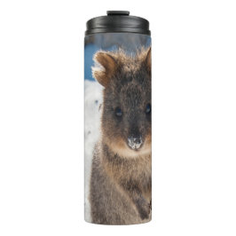 Quokka - Cute Animal on the Beach Australia Blue Thermosbeker