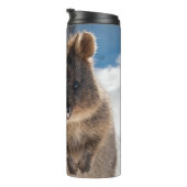 Quokka - Cute Animal on the Beach Australia Blue Thermosbeker (Geroteerd rechts)
