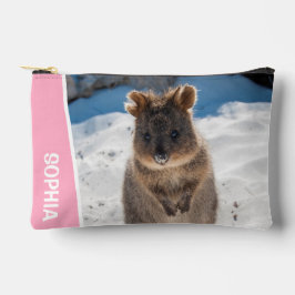 Quokka Cute Animal on the Beach Australia Pink Etui