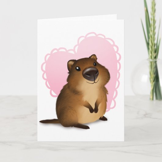 Quokka Feestdagen Kaart (Voorkant)