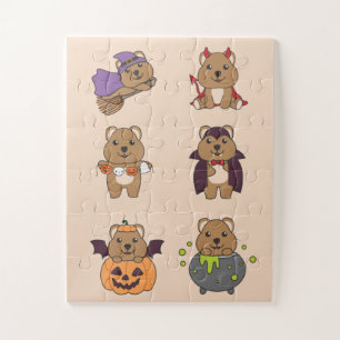 Quokka Halloween Devil Pumpkin Vampire Costume Jig Legpuzzel