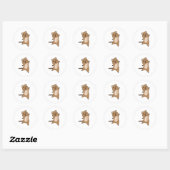 Quokka Happy Cute Animals Quokkas Ronde Sticker (Vel)
