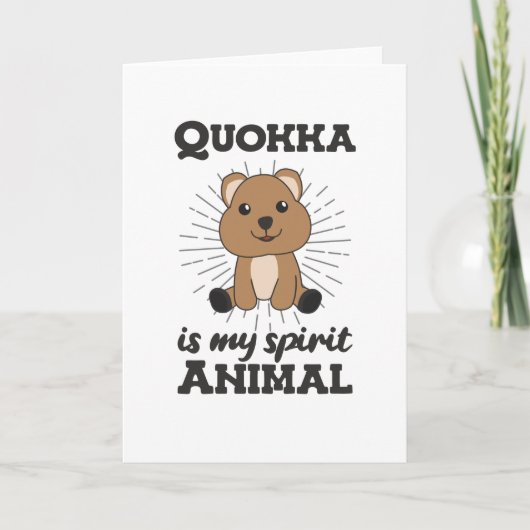 Quokka is mijn gedistilleerde diertje - Cute Quokk Kaart (Voorkant)