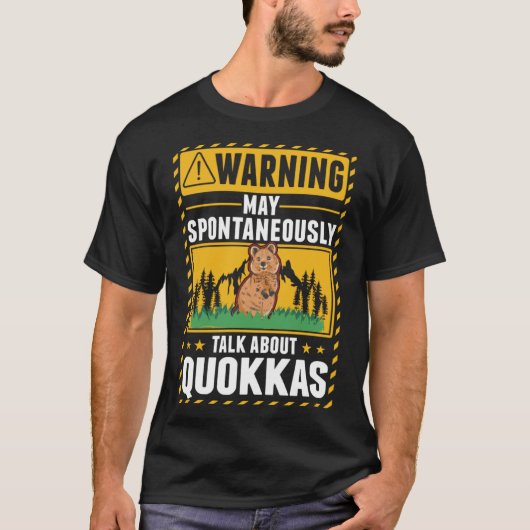 Quokka Kangoeroe met korte staart T-shirt (Voorkant)