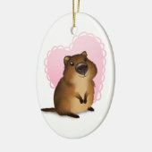 Quokka Keramisch Ornament (Links)
