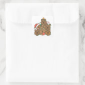 Quokka kerstboom Funny Animal Kerstmis Vierkante Sticker (Tas)