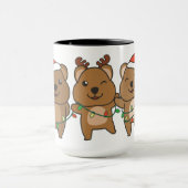 Quokka kerstdieren met kerst mok (Midden)
