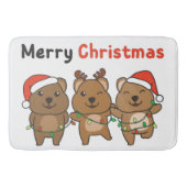 Quokka Kerstmis Quokka Merry Kerstmis Badmat (Voorkant)