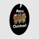 Quokka Kerstmis Quokka Merry Kerstmis Ornament (voorkant)