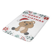 Quokka kerstwinter badmat (Gekanteld)
