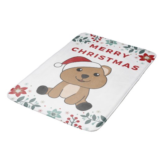 Quokka kerstwinter badmat (Gekanteld)