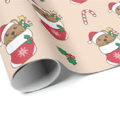 Quokka kerstwinterdieren cadeaupapier (Rol Hoek)