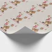 Quokka kerstwinterdieren Quokkas Cadeaupapier (Hoek)