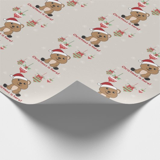Quokka kerstwinterdieren Quokkas Cadeaupapier (Hoek)