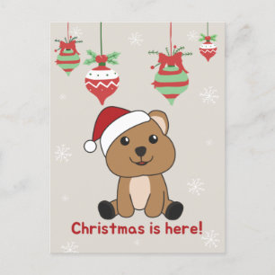 Quokka kerstwinterdieren Quokkas Holid Feestdagenkaart