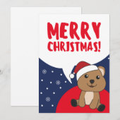 Quokka kerstwinterdieren Quokkas Holid Feestdagenkaart (Voorkant / Achterkant)