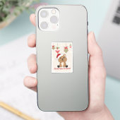 Quokka kerstwinterdieren Quokkas Stick Sticker (Telefoon)