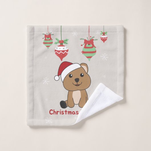 Quokka kerstwinterdieren Quokkas Washandje (Wasdoekje)
