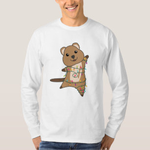 Quokka kerstwinterdieren t-shirt