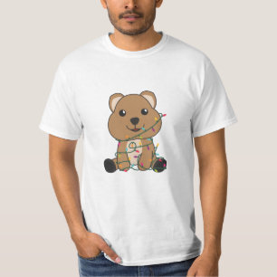 Quokka kerstwinterdieren t-shirt
