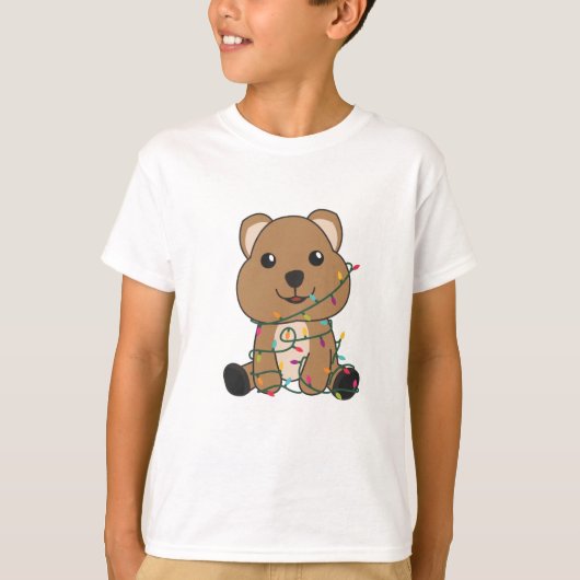 Quokka kerstwinterdieren t-shirt (Voorkant)