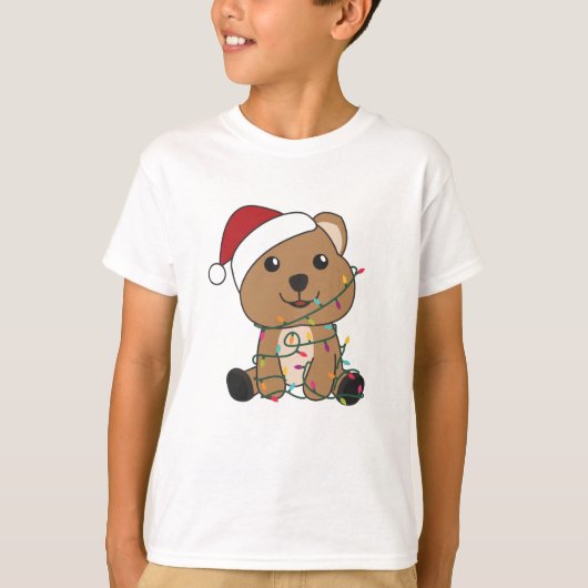 Quokka kerstwinterdieren t-shirt (Voorkant)