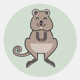 Quokka - klassieke ronde sticker