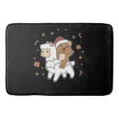 Quokka Llama Kerstsneeuwwinterdieren Badmat (Voorkant)