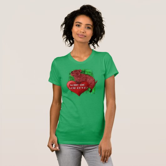 Quokka Love Shirten T-shirt (Voorkant volledig)
