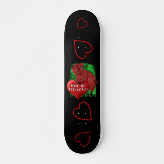 Quokka Love Skateboard (Voorkant)
