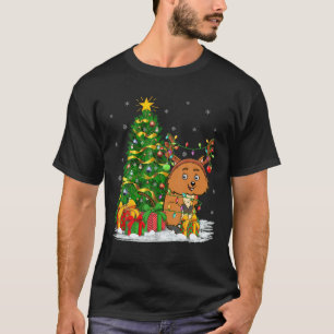 Quokka Lover Matching Xmas Lighting Quokka Christm T-shirt