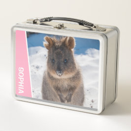 Quokka on the Beach Australia, Pink Accent Girls