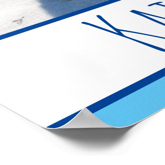 Quokka op de strand Australia Blue Boys Poster (Hoek)