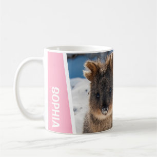 Quokka op het strand Australië Mooie dier foto Koffiemok
