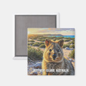 Quokka op Rottnest Island in Australië Magneet (Voorkant / Achterkant)