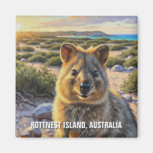 Quokka op Rottnest Island in Australië Magneet (Voorkant)
