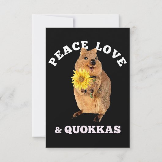 quokka Peace Love Kaart (Voorkant)