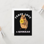 quokka Peace Love Kaart (Voorkant / Achterkant in situ)