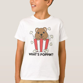Quokka Popcorn Whats Poppin Funny T-shirt