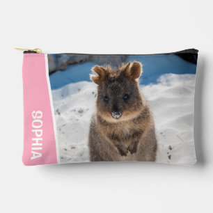 Quokka Schattig Dier op het Strand Australië Roze Etui