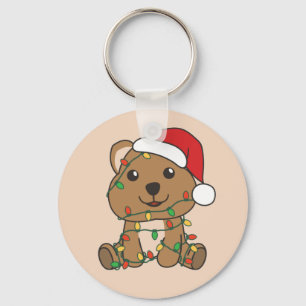 Quokka Sleutelhanger met kerstwinterdieren